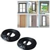 2 Strisce Guarnizione 6 Metri Nero per 3-5mm Per Gap TPE Imperm
