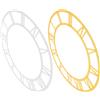 2 Pcs Adesivi Murali Specchio Orologio Numeri Romani Da Muro Con Parete Fai