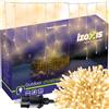 Tenda Luminosa LED Cascata Luci Natale Interno Esterno Bianco Caldo/Freddo