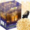 Cascata Luci Da Esterno LED Tenda Luminosa Natale Luci Stringa Esterno