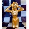 Capodimonte Figurina Donna Nuda Capodimonte Statuina Ceramica Statuetta Oro Figura Statuine