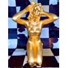 Capodimonte Figurina Donna Nuda Capodimonte Statuina Ceramica Statuetta Oro Lucido Statuine