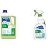 SANITEC igiene sicura Sanitec Green Power 3105 Pavimenti, Detergente Concentrato, Ecologico, 5 kg & Vetri Green Power Detergente Spray Ecologico Multiuso per Vetri, Cristalli e Specchi 750 ml