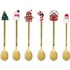 Tognana Jungle Bites, set 6 cucchiaini tè, acciaio inox, oro
