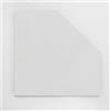 Möbelpartner Milo - Ripiano angolare, bianco, circa 65,0 x 65,0 x 2,2 cm