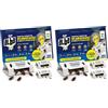 Albagarden Trappole Scarafaggi e Blatte, Trappola Collante a Casetta Configurabile Profilo Alto e Basso, Monitoraggio Insetti Striscianti per Casa, Colla Aromatizzata x 3 Pz (Confezione da 2)