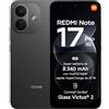 XIAOMI REDMI Note 17 Pro 5G, Smartphone 12+256GB, Black, Batteria da 8340 mAh | Fotocamera OIS 50MP, HyperCharge 67W, Snapdragon®6s Gen4, Display Flagship Alta Luminosità 3500nit, Protezione Occhi, HyperAI