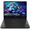 HP OMEN 16, Intel Core Ultra 7, 32GB, 1TB SSD, 2K 240 Hz, NVIDIA RTX 5060 | FreeDOS, Notebook HP 16-am0011sl, Per Gamer, Cretaor e Streamer, 500 Nits, Tastiera Italiana, RGB, Portatile, QWERTY, Nero