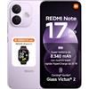 XIAOMI REDMI Note 17 Pro 5G, Smartphone 6+256GB, Purple + REDMI Watch 6 | Fotocamera OIS 50MP, HyperCharge 67W, Snapdragon®6s Gen4, Display Flagship Alta Luminosità 3500nit, Protezione Occhi, HyperAI