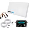 Megasat Set Antenne Piatta D2 Profi-Line - Antenna satellitare, 2 utenti | Include 2 × 10 m di cavo, satfinder, 2 × passaggio finestra, LNB intercambiabile, molte opzioni di montaggio