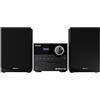 SHARP XL-B517D Sistema Hi-Fi 45W, DAB+/FM, CD, Bluetooth 5.0, Nero | Sistema micro Hi-Fi da 45 W con radio DAB+/FM, Bluetooth 5.0, lettore CD/MP3, USB, AUX e diffusori in legno.