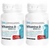 Sanavita Vitamina D 2000 UI Integratore. Per sistema immunitario e ossa. 1 compressa è pari al 100% della dose massima giornaliera. 60 Compresse (Confezione da 2)