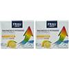 FRAU, Magnesio e Potassio, Integratore Alimentare con Vitamina C, Riduzione Stanchezza e Affaticamento, Funzione Muscolare, Senza Glutine e Lattosio, Gusto Limone, 40 bustine (Confezione da 2)