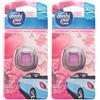 Ambi Pur Deodorante Auto, 1 Pastiglia da 2 ml, Profumo Fiori Eleganti, Elimina Odori Facile da Agganciare, Durata fino a 30 Giorni, Usa e Getta (Confezione da 2)