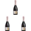 Donnafugata Brut RoséVino Spumante Metodo Classico Rosé, DOC Sicilia, 750 ml (Confezione da 3)