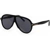 Tom Ford Occhiali da sole Tom Ford FT1211 nero/blu scuro 65-5-140 mm con custodia nuovi
