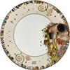 Goebel Piatto da collezione Il bacio di Gustav Klimt in Fine Bone Cina, 23 x 2 cm, 67-013-02-1