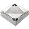 VOUNOT® Telo Impermeabile Esterno 4x6m, Telone Occhiellato Impermeabile Rinforzato PE 240 g/m², Telo Protettivo Multiuso per Barche, Legno, Piscina, Mobili da giardino, Auto, Bianco