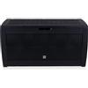 grundig Lifetime Garden Cassapanca Contenitore da Esterno - Baule Impermeabile in Plastica 310L - 119x48x60cm - Nero