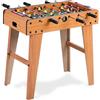 Teorema Giocattoli. calcio balilla in Legno, biliardino da casa con 2 palline e segnapunti, tavolo calciobalilla per adulti e bambini, altezza 62 cm, istruzioni in italiano