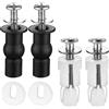 ZFYQ Fissaggi WC Sedile, 4 Pezzi Fissaggio Sedile WC a Espansione, Kit di Viti d