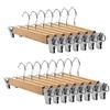 Tosnail Confezione da 15 grucce in legno naturale da 35,6 cm, per gonne e pantal