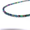 Perline In Giro Gemma Fire Opal Naturale Nera Etiopica 4mm Sfaccettate 4 Pollici