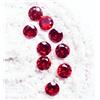 Gemma Sciolta Zaffiro Arancione Arancia Ovale Round 5x5 mm, Regalo Incluso