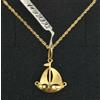 FMF Colgante Con Catena Oro 18k 750 Mls Barco A Vela In Oro 18 Carati