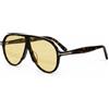 Tom Ford Occhiali da sole Tom Ford FT1211 avana/giallo chiaro 65-5-140 mm con custodia...