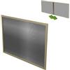 Amig - Zanzariera Estensibile per Finestra - 100 x 70 cm - Telaio in Alluminio Bronzo - Rete in Fibra di Vetro Grigia - Regolabile - Installazione senza attrezzi - Mod. ME01