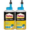 Pattex Vinilica Idroresistente, Colla per Legno resistente all'acqua, Adesivo Acetovinilico per Montaggi, Assemblaggi e Laminature in Ambienti Umidi e Caldi, 750g (Confezione da 2)