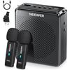 NEEWER VA02 Amplificatore Vocale con Microfono Wireless, Set Mic e Megafono Altoparlante Portatile Mini USB C Ricaricabile Antirumore, 10 Ore, Portata 15m per Aula Insegnanti Formatori Guida Turistica