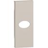 Bticino KM08 Cover Living Now da Applicare su Presa TV e Falso Polo con Uscita (Art. K4202D, K4202P14, K4202P10, K4202F, K4953), 1 Modulo, Colore Sabbia