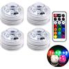 LEdoudouLE Doukesh Mini Luce LED Sommergibili con Telecomando,RGB Luci