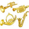 Balacoo 4 Pcs Tiny Instruments Mini Tromba Giocattolo Accessori Per Bambole