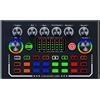 No 2X(F009 Mixer Audio Scheda Audio Live con Effetti Mixer DJ e Attrezzatura d8096