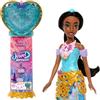 Mattel Disney Princess Jasmine Bambola Fashion con Accessori | 8 sorprese tra cui scatola a forma di cuore, anello per bambini e 9 accessori, ispirata ad Aladdin, JLK30