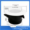 Griglia di sfiato rotonda regolabile in ABS per ventilazione parete soffitto fin