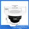 Griglia di sfiato rotonda regolabile in ABS per ventilazione parete soffitto fin