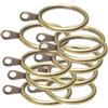 Confezione Da 10, Anelli Per Tende In Metallo Liscio, Asta In Bronzo - 28 Mm