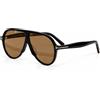 Tom Ford Occhiali da sole Tom Ford FT1211 nero avana/marrone 65-5-140 mm con custodia ...