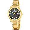 Festina Orologio Donna Analogico in Acciaio Inossidabile 316l Dorato | Movimento al Quarzo, Vetro Minerale ad Alta Resistenza, Impermeabile 5 ATM, Calendario F20741/2