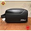 Titleist Golf Core Essential Pouch Case TA22CESPJ Borsa nera per accessori NUOVA