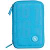 Astuccio Scuola 3 Zip Napoli Ufficiale 45 Pezzi Azzurro Pennarelli Pastelli