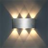 Lightess Glighone 18W Applique da Parete Interni Lampada da Parete LED Luce Moderna in Al
