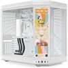 HYTE Y70 Touch Infinite Dual Chamber ATX Mid Tower - Custodia estetica moderna con touchscreen LCD 2,5K integrato, colore: Biancaneve