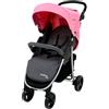 Asalvo Paris, passeggino reclinabile e compatto, per bambini fino a 24 kg, capotasto SPF50+, imbracatura a 5 punti, manubrio regolabile, pieghevole facile, rosa