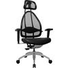 Topstar J170TS10 Open Art 10 Sedia Girevole per Ufficio, Ecopelle / Microfiber Nero