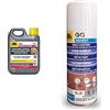 FILA Surface Care Solutions MP90 Eco Xtreme, Protettivo per Pietra, Marmo, Quarzo, Granito, Cemento, Gres Levigato, 1L & Nospot, Smacchiatore Spray per Macchie Grasse ed Oleose